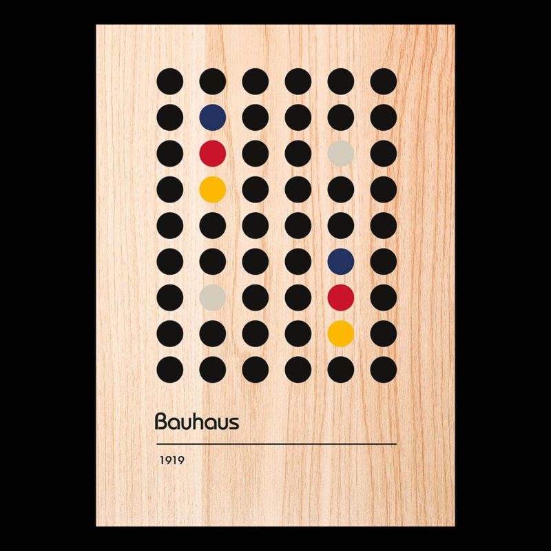 Imagen de producto cuadro de madera de la serie Color Dots