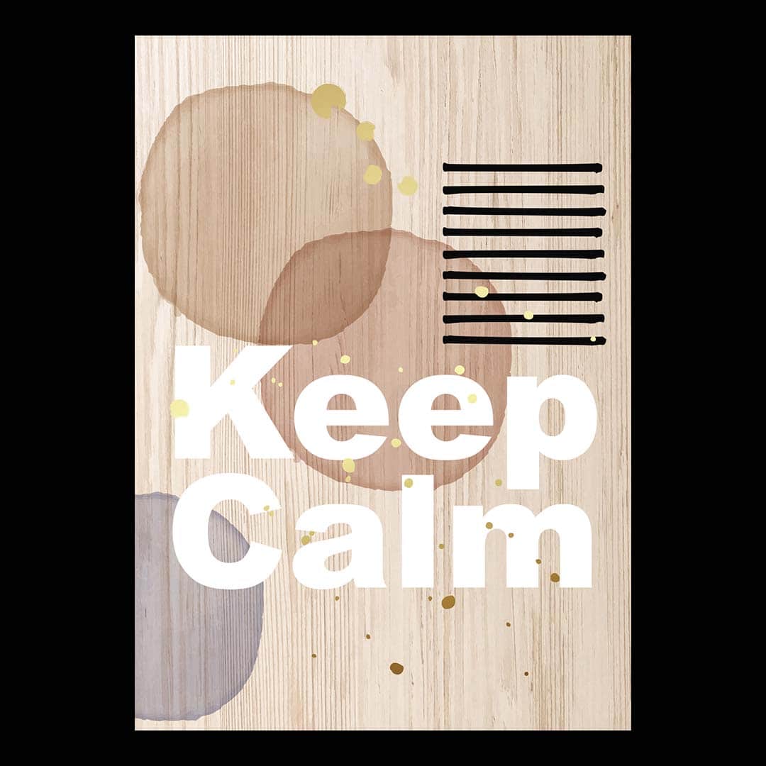 Cuadro de madera Keep Calm