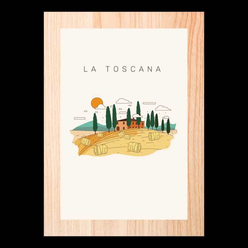Cuadro de madera Toscana