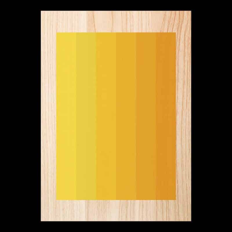Cuadro de madera Yellow Lines.
