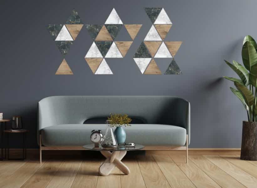 Ambiente de la colección triángulos decorativos