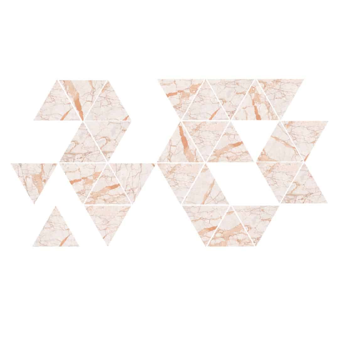 producto triángulos decorativos Pisano Marble