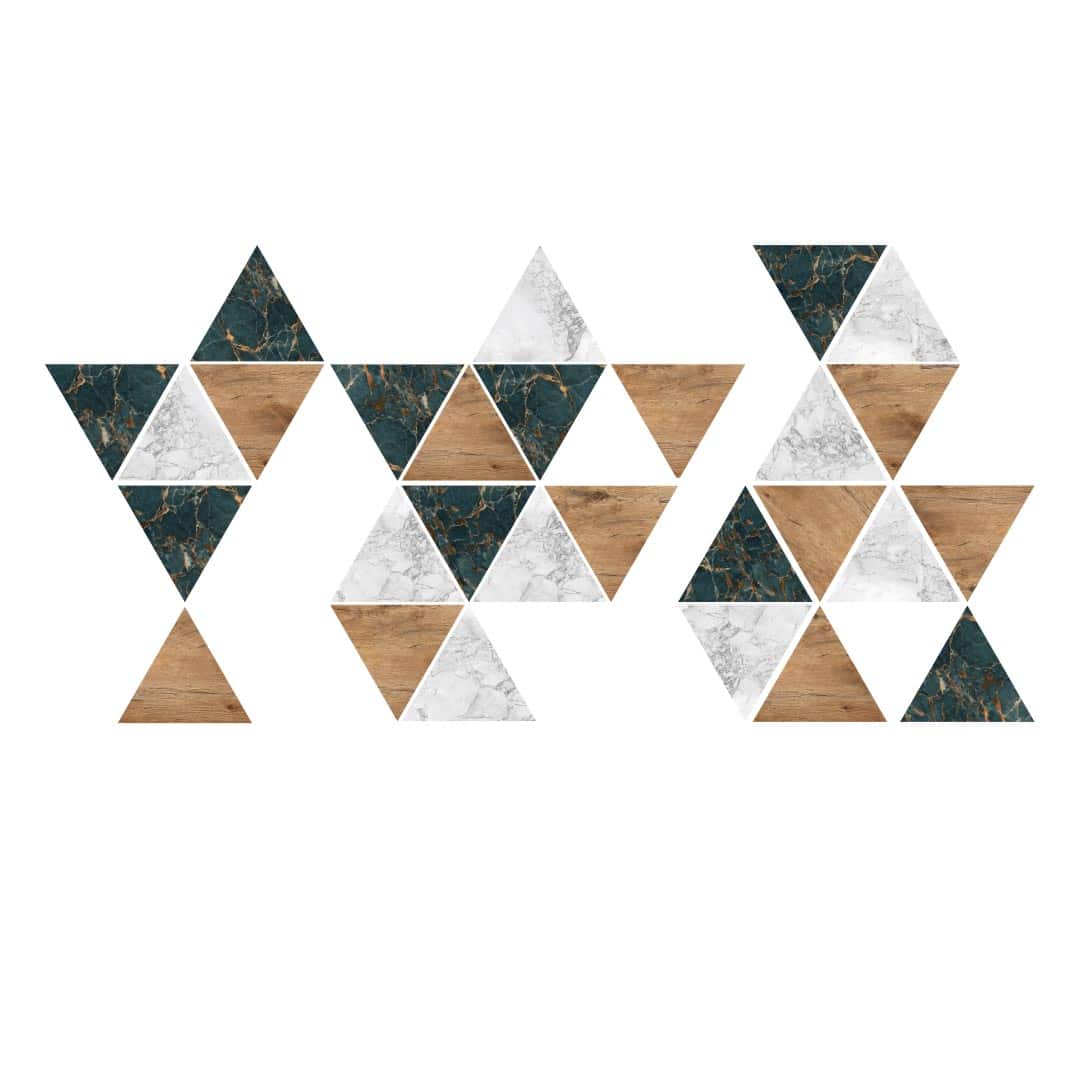 producto triángulos decorativos Tri Marcotte
