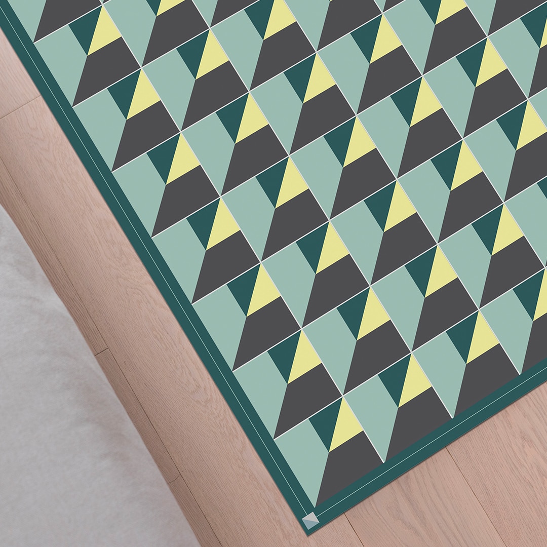 Colocación de alfombra de pvc Cube Light Colors