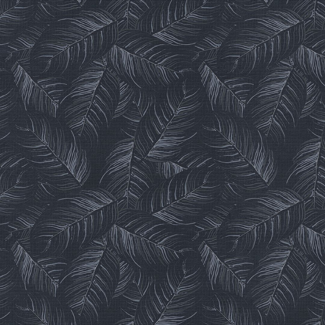 Detalle de la alfombra Jungle Palms Night