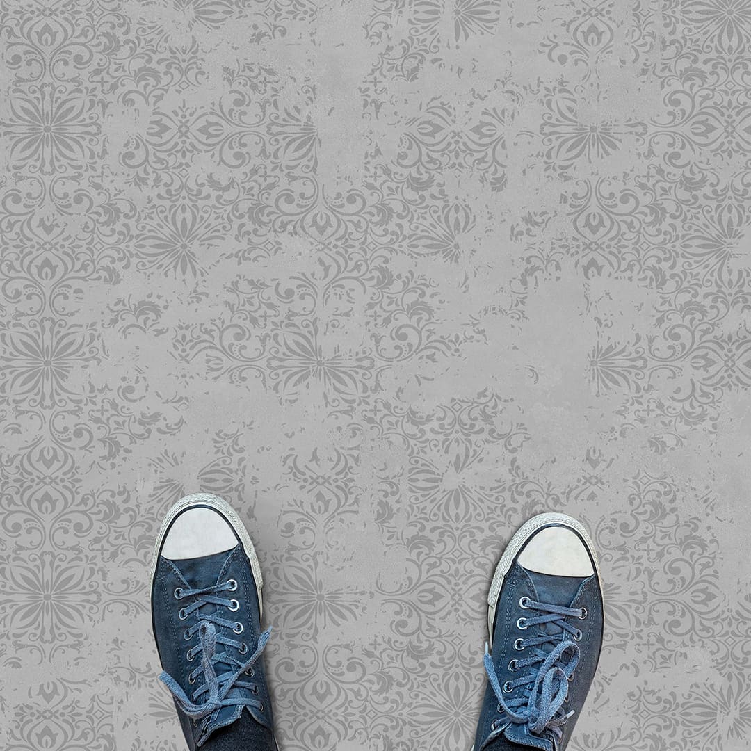 Pies con la alfombra alfombra Lazio Old Gray