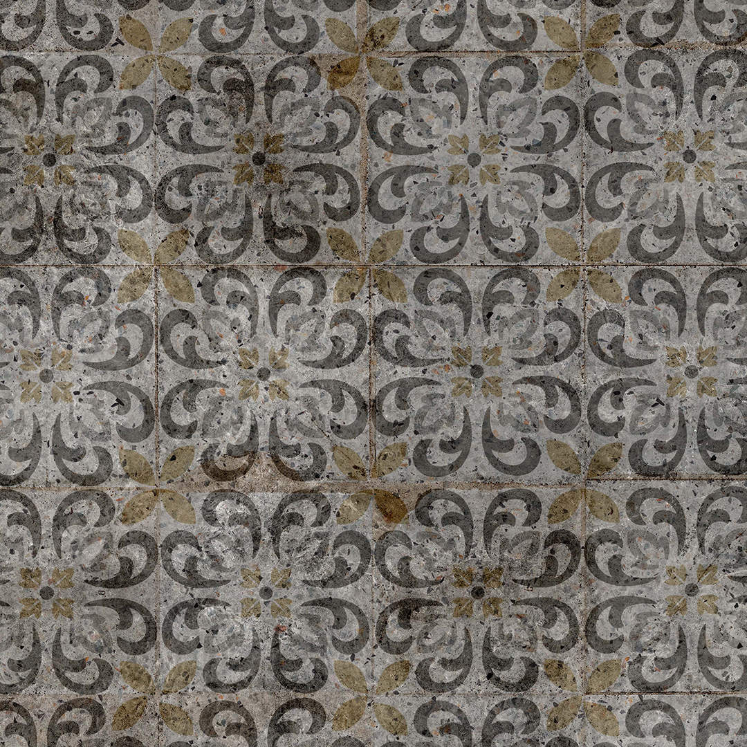 Detallealfombra de pvc Old Carme