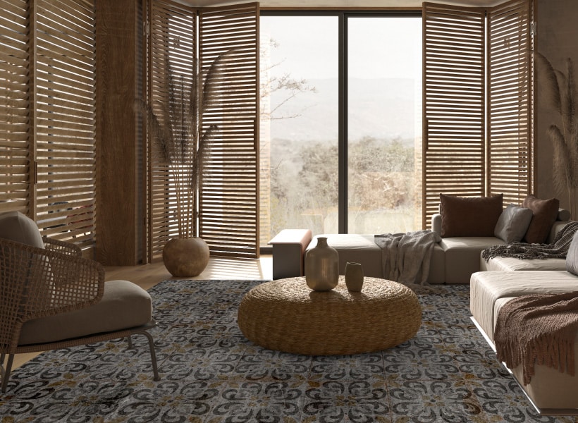 Ambiente con alfombras vinílicas