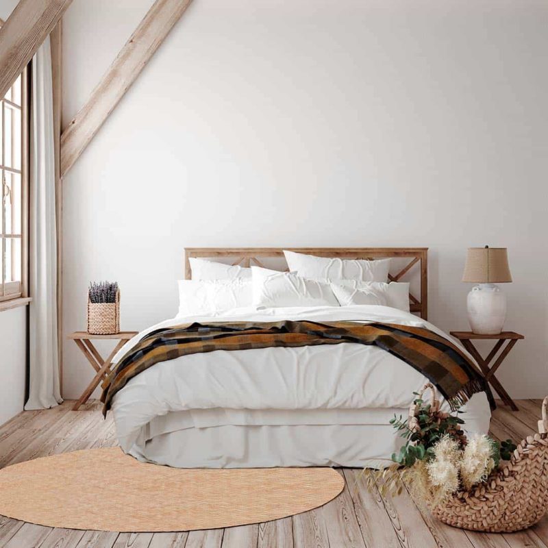 Dormitorio con la alfombra de vinilo Nepal